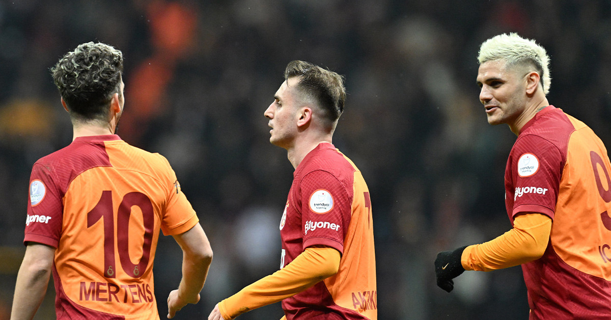 Galatasaray Kerem Aktürkoğlu ile kazandı Okan Buruk tarihe geçti