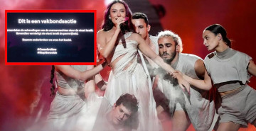 Eurovision'da İsrail'e büyük tepki! Onlar sahnedeyken canlı yayın kesildi, o mesaj paylaşıldı: ''Şimdi ateşkes!''