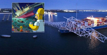Simpsonlar'ın bir kehaneti daha gerçek oldu! Çizgi dizi bu sefer de Baltimore'daki köprü kazasını mı bildi?