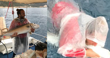 Antalya'da Dev Balığı Tutmak İçin 'Balık' Olan Adam Hayrete Düşürdü