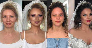 Gelinlerin Düğün Makyajından Önce ve Sonraki Şaşırtıcı Görünümleri
