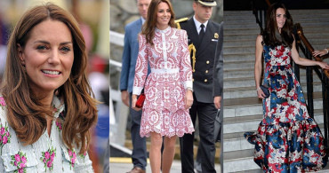 Kate Middleton Çiçekli Elbiselerden Vazgeçmiyor
