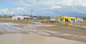Aksaray'da Tarım İşçilerinin Çadırlarını Su Bastı