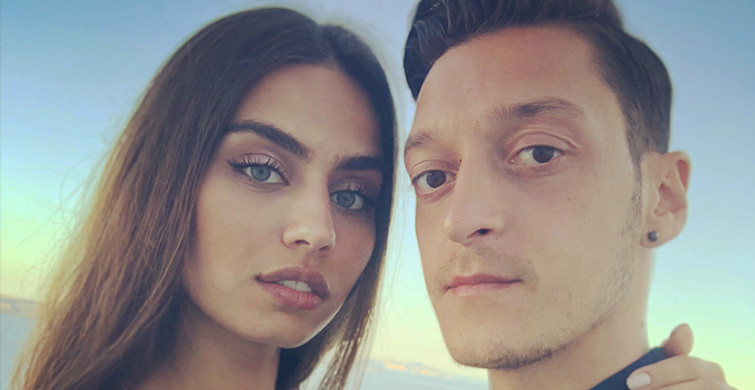 Amine Gülşe'den Mesut Özil'e Romantik Kutlama
