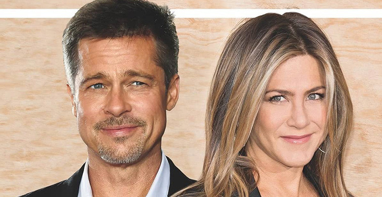 Brad Pitt, Jennifer Aniston'un Partisine Katıldı