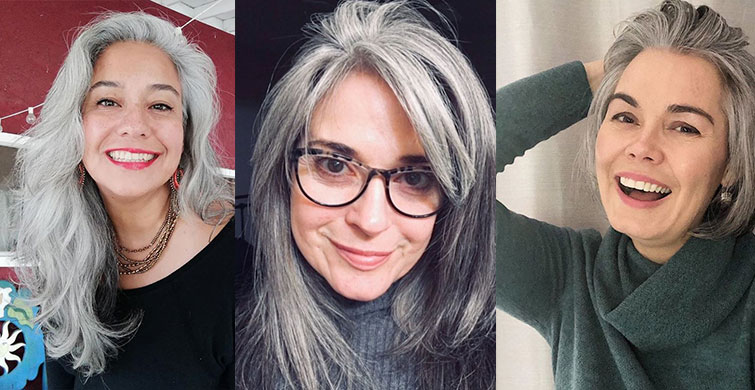 Saç Boyasını Hayatından Çıkaran ve Gri Saçlarıyla Mutlu Olan 10 Kadın