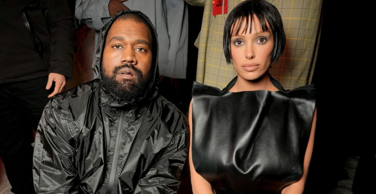 Kanye West'in eşi Bianca Censori sınırları epey zorladı: Şeffaf çorabın altına hiçbir şey giymeden...