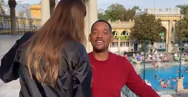 Larissa Gacemer, Will Smith'e Çeyrek Altın Taktı