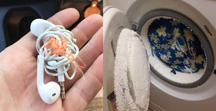 Çamaşır Makinesine Yanlışlıkla Atılan Eşyalar 