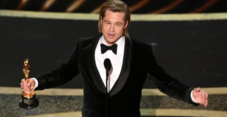 Oscar Ödülü Alan Brad Pitt, Kürsüde Trump'a Göndermelerde Bulundu