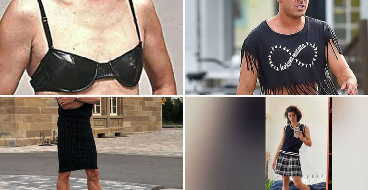 Soysal medya bu görüntüleri konuşuyor: Erkekler için bel üstü t-shirt yaptılar