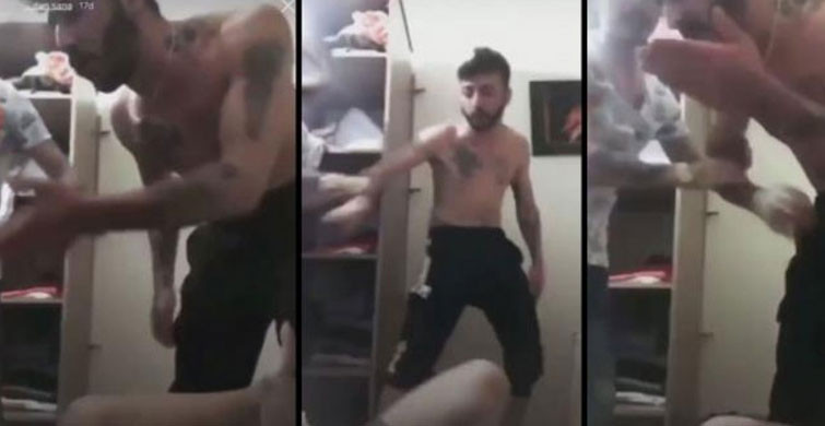 Ümitcan Uygun’un Arkadaşı Canlı Yayında Kız Arkadaşını Tekme Tokat Dövdü