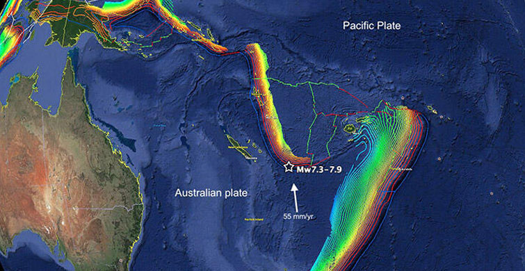 Yeni Kaledonya Açıklarında 7.9 Büyüklüğünde Deprem