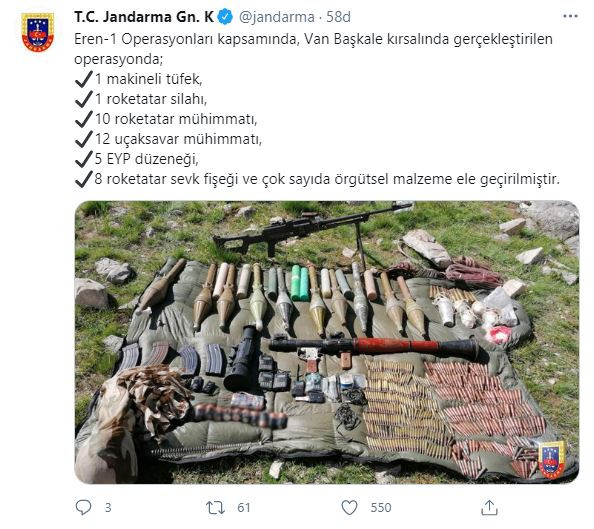 Van'da PKK'ya Operasyon! Çok Sayıda Silah ve Mühimmat Ele Geçirildi5645