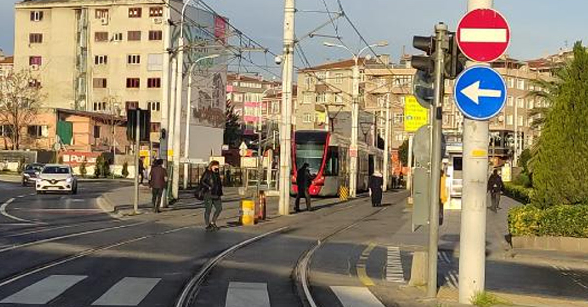 Güngören'de tramvay kazası