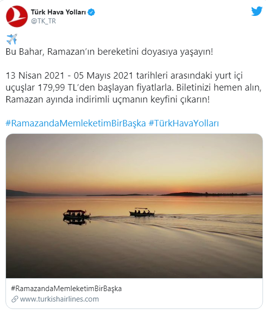 THY'den Ramazan Ayı Kampanyası68558+365