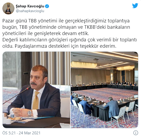 Şahap Kavcıoğlu, Bankaların Yöneticileri ile Bir Araya Geldi35435453412