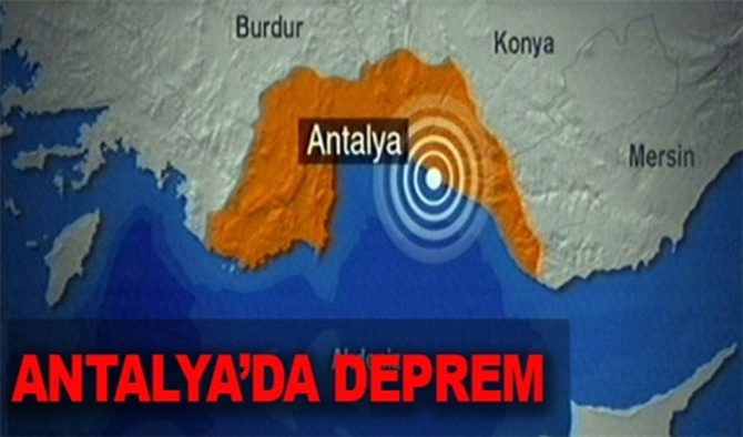 antalya 4.6 deprem