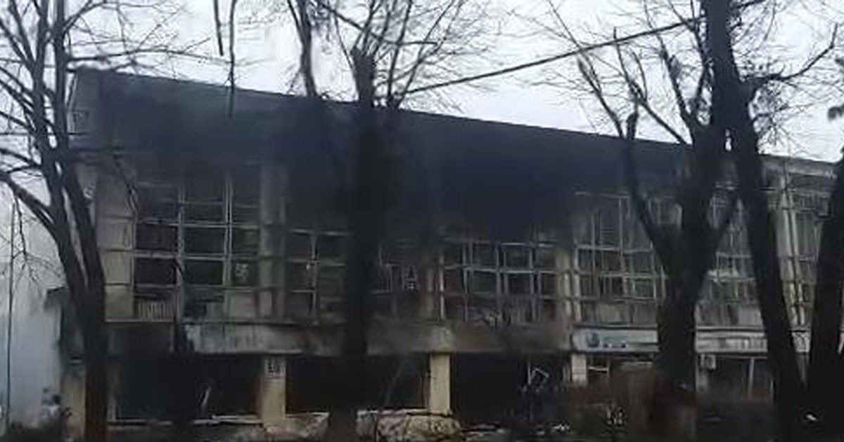Ukrayna'dan bombalanan binalar