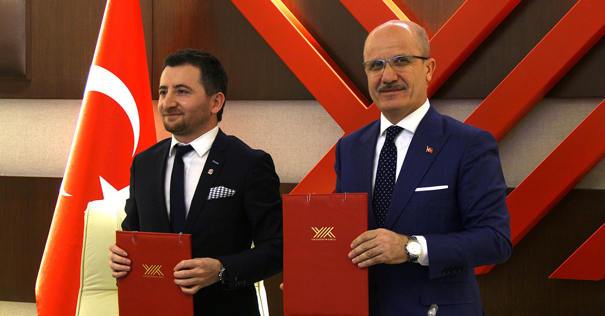 YÖK Başkanı Prof. Dr. Erol Özvar ve HKMO Başkanı Ali İpek
