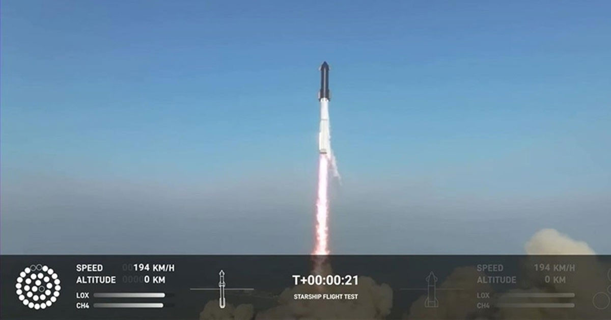 ABD merkezli uzay mekiği ve Elon Musk’ın kurucusu olduğu roket üreticisi SpaceX'in Starship roketi, üçüncü test uçuşunda ilk kez yörüngeden çıktığı ifade edildi.