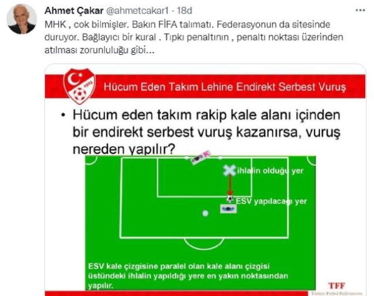 Ahmet Çakar'dan Trabzon Beşiktaş Maçı Kural Hatası İddiası