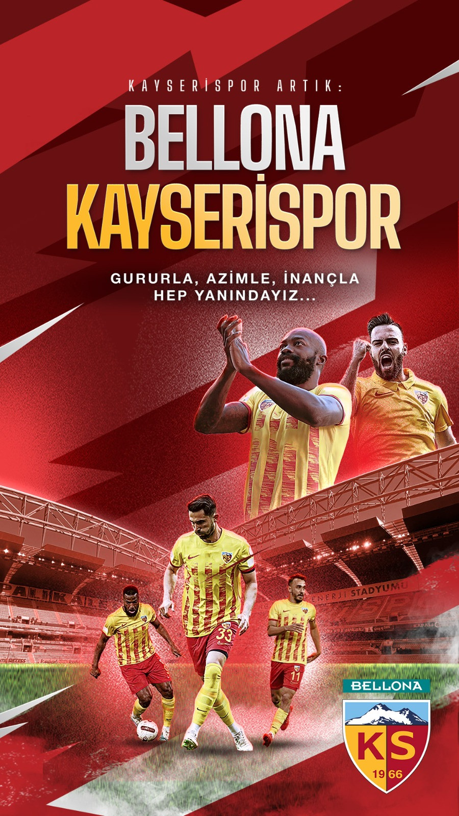 Bellona, Kayserispor'un İsim Sponsoru Oldu