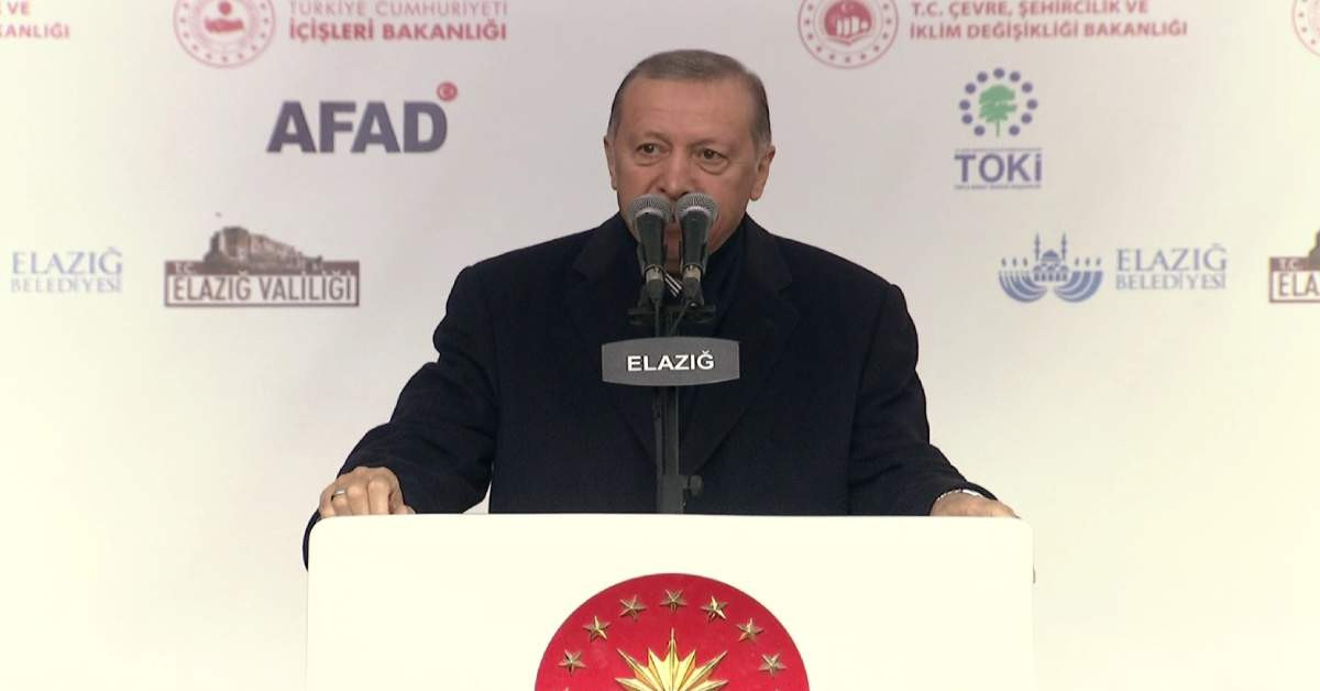 Cumhurbaşkanı Erdoğan Elazığ