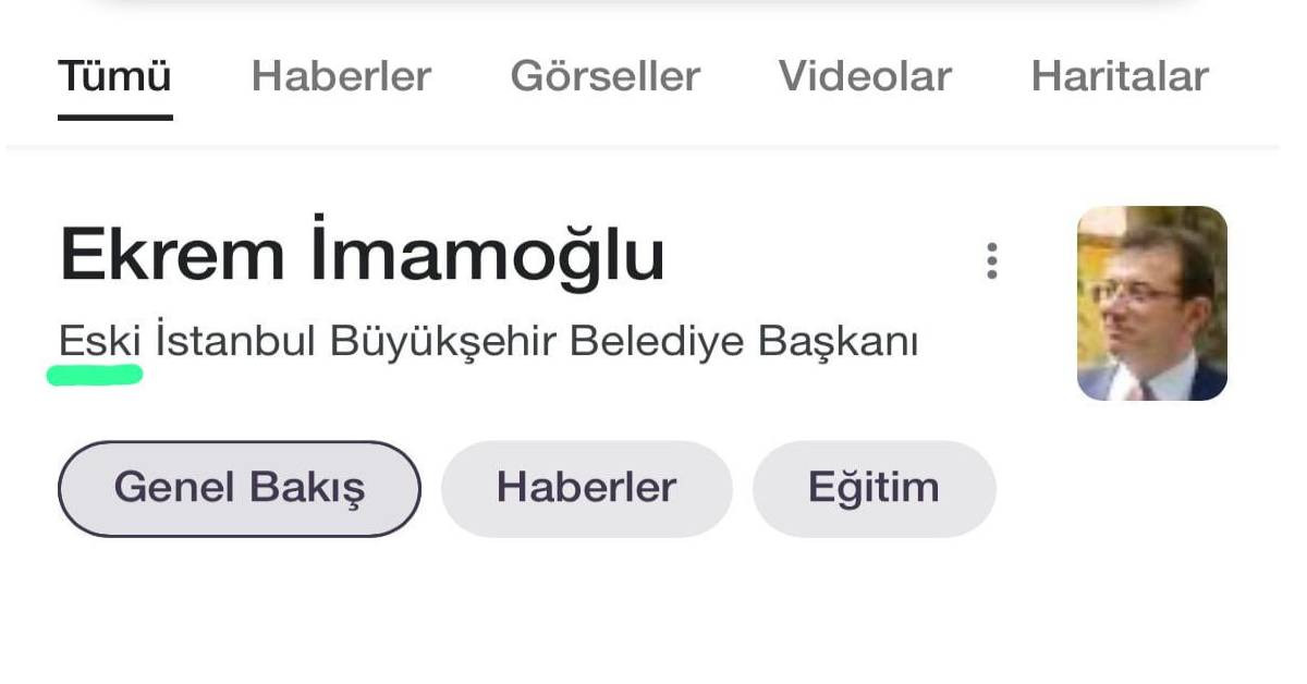 Ekrem İmamoğlu Eski Belediye Başkanı