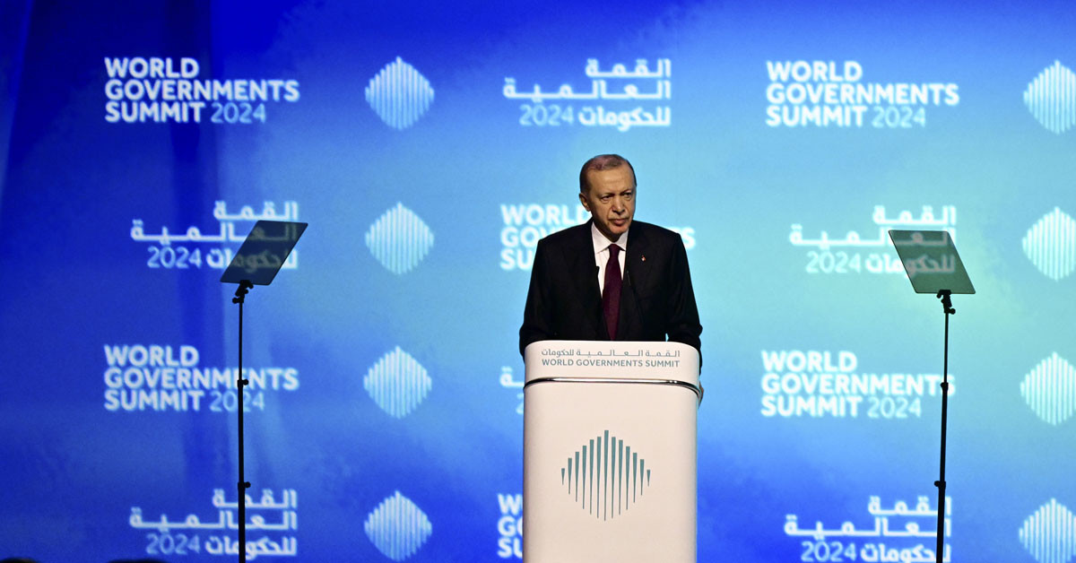 Erdoğan BAE Dünya Hükümetler Zirvesi'ne katıldı