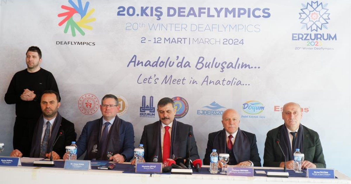 Erzurum 20. İşitme Engelliler Kış Olimpiyatlarına hazır