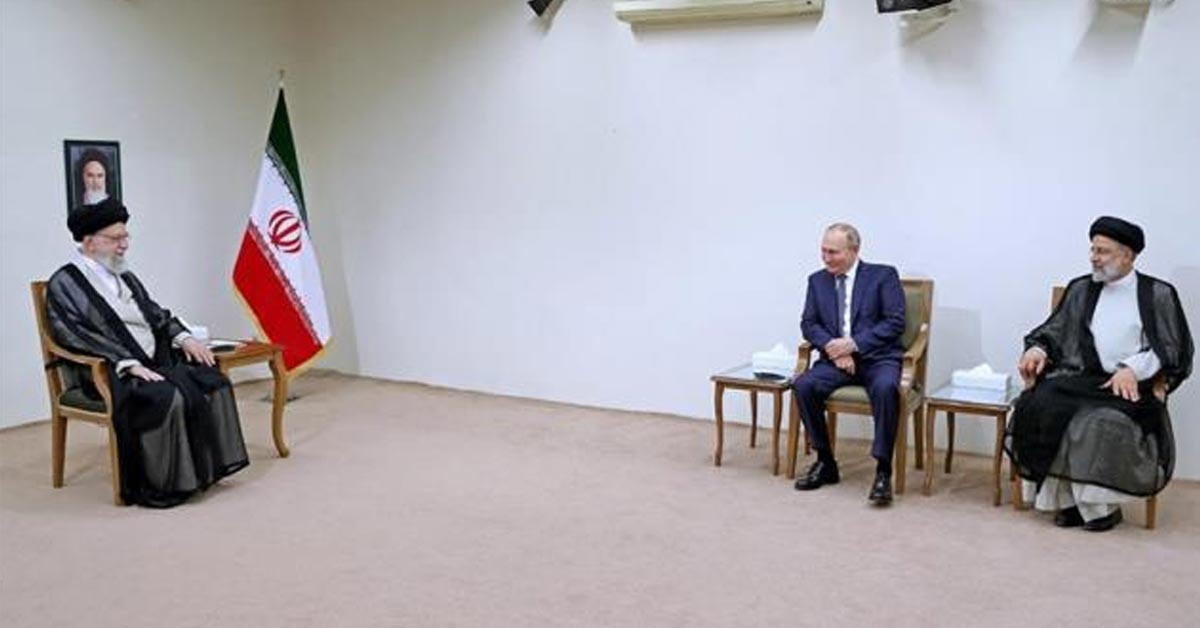 Esad ve Putin görüşmesinde sadece İran bayrağı
