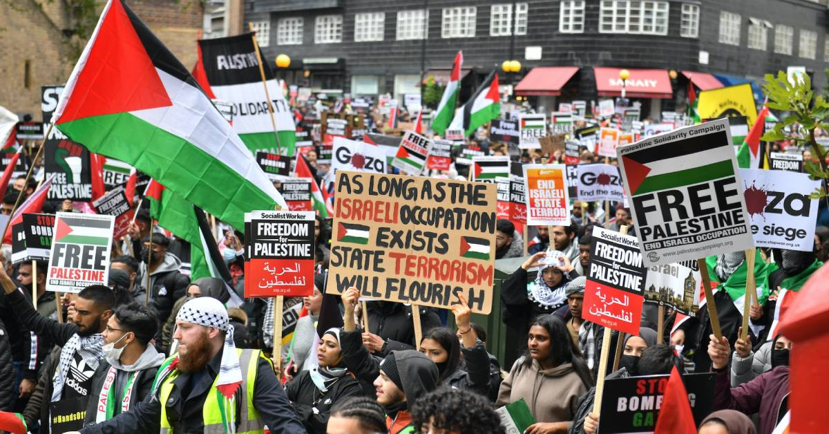 Filistin Avrupa Protesto