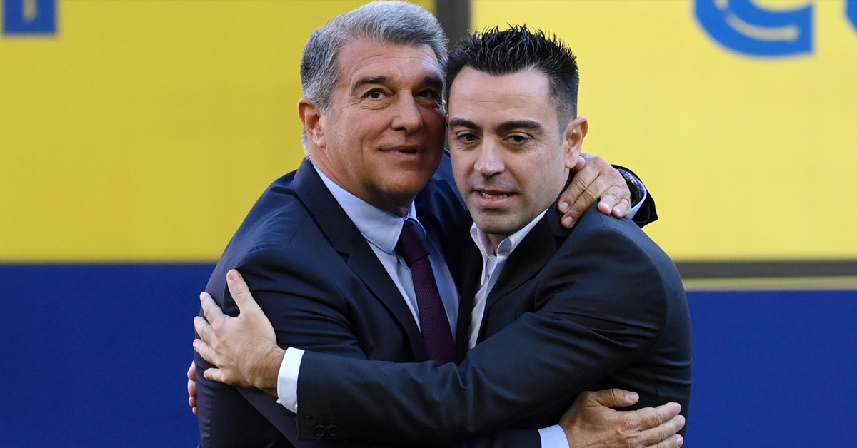 Barcelona Başkanı Laporta ve Xavi
