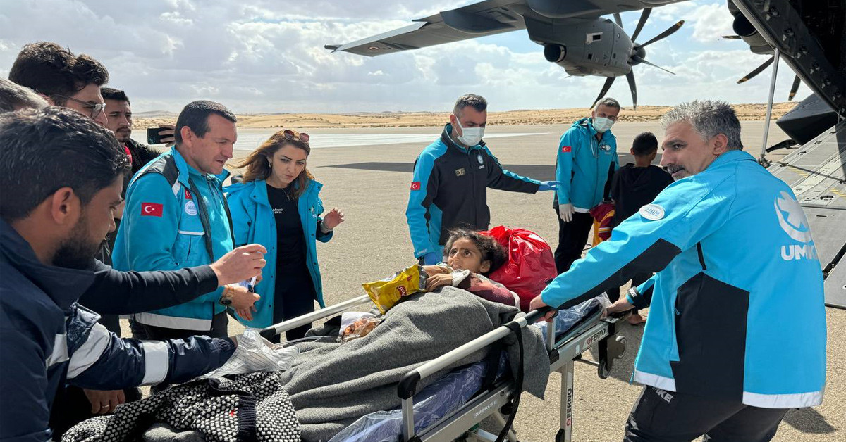 Gazzeli hastalar Ankara'ya getirildi