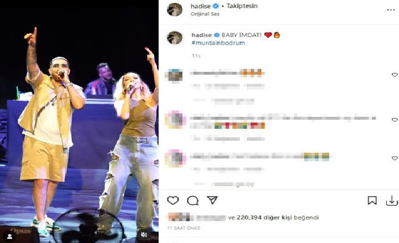 Hadise Murda dansı