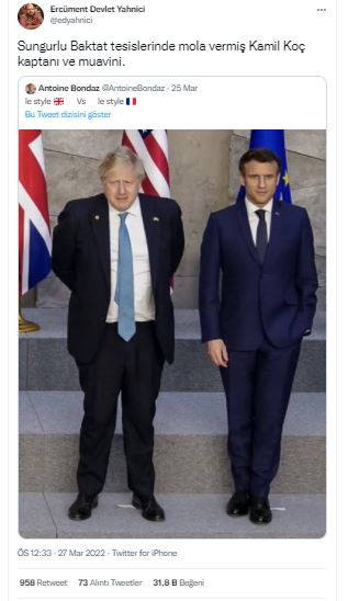 İngiltere Başbakanı Boris Johnson ve Fransa Cumhurbaşkanı Emmanuel Macron