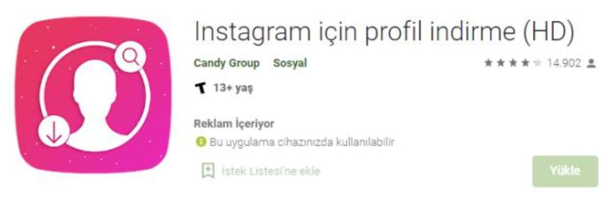 Instagram için profil indirme (HD)