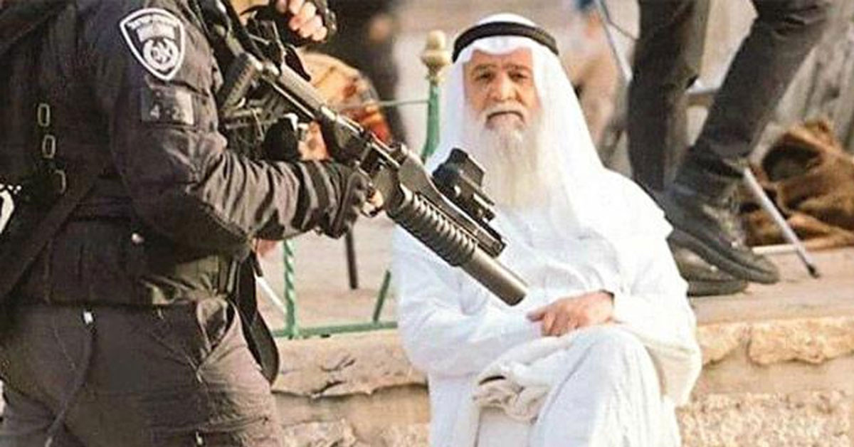 İsrail güçlerine karşı bacak bacak üstüne atarak oturan Filistinli adam o anın hikayesini anlattı!