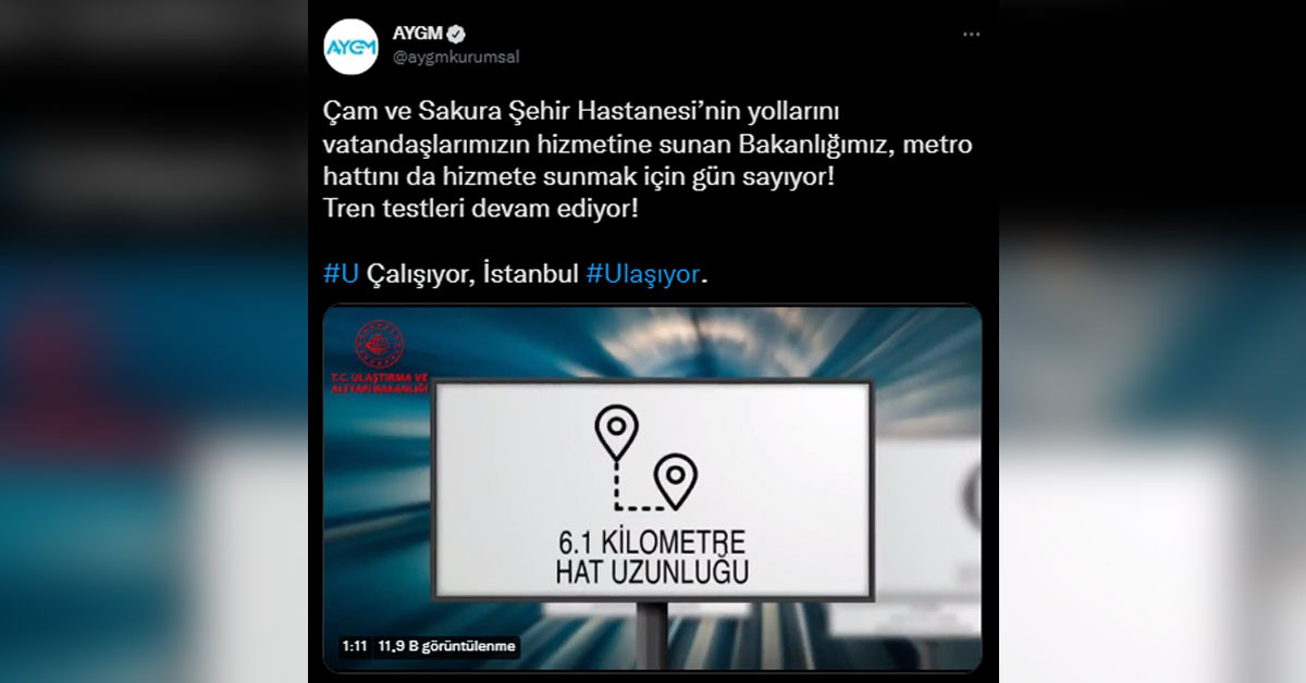 İstanbul Büyükşehir Belediyesi'nden devralınan Başakşehir-Kayaşehir metro hattı vatandaşın hizmetine girmek için gün sayıyor!