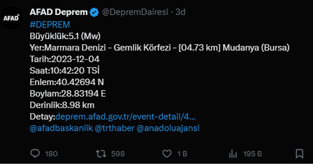 İstanbul'da deprem mi oldu?