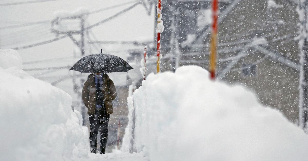 Japonya da kar yağışı