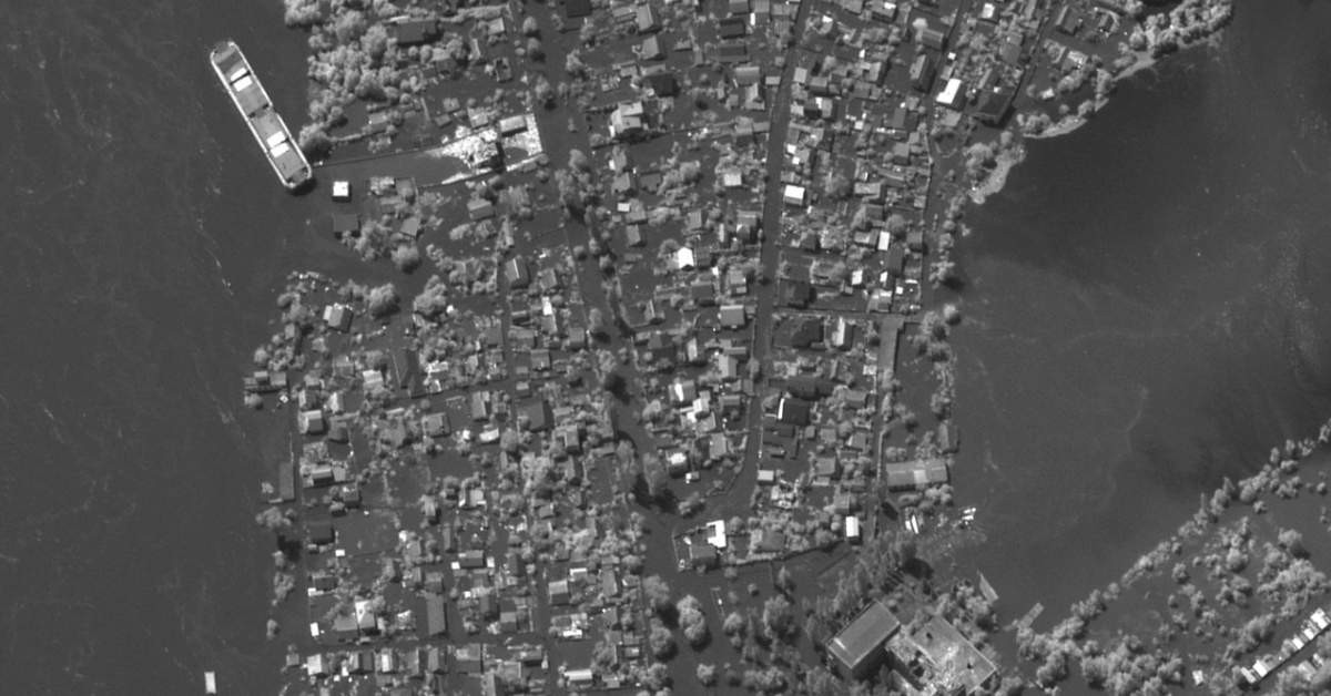 Kahovka Barajı Uydu Görüntüleri-2