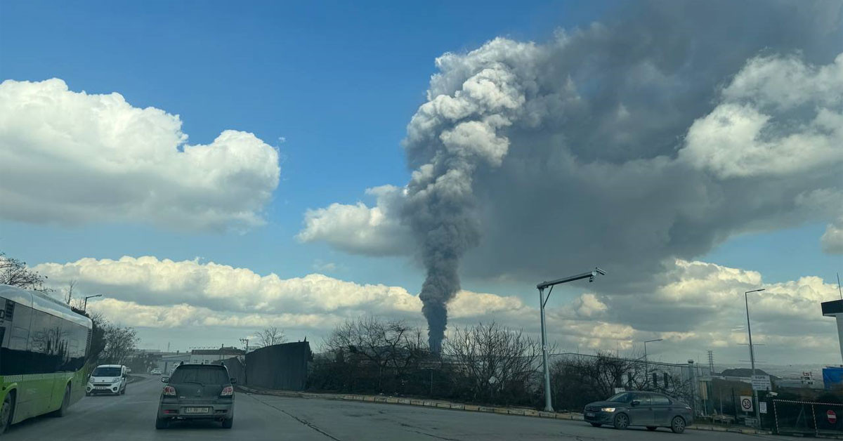 Kocaeli gebze de fabrika yangını