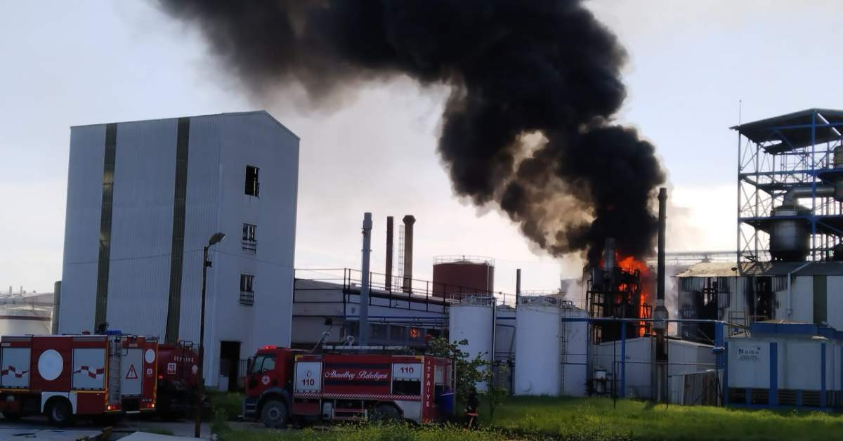 Lüleburgaz Fabrika Yangın