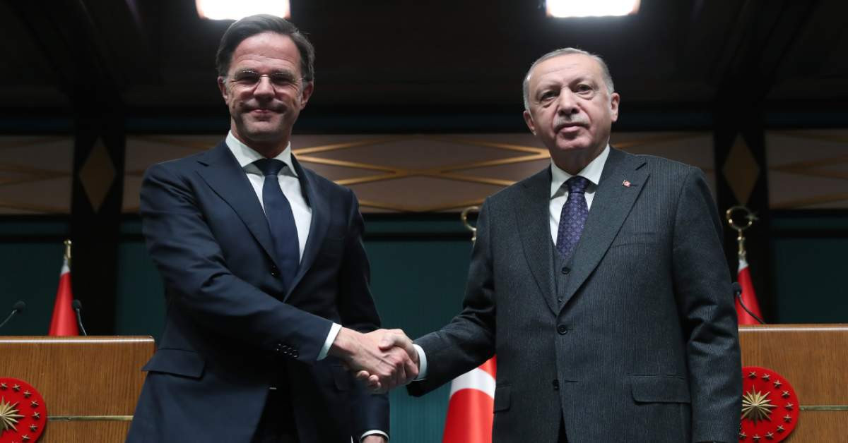 Mark Rutte Cumhurbaşkanı Erdoğan