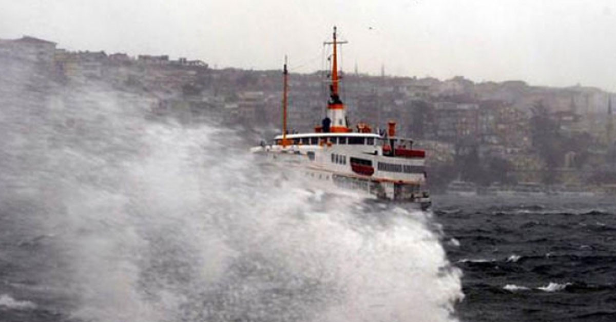 Marmara denizi için fırtına uyarısı