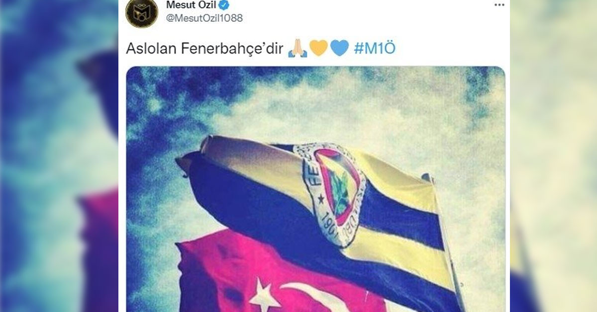 Mesut Özil sosyal medyadan paylaşım yaptı.