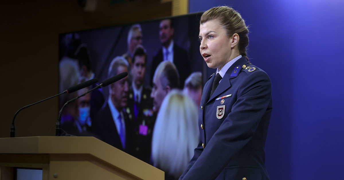 MSB Basın ve Halkla İlişkiler Müşavirliği Analiz ve Değerlendirme Subayı Binbaşı Pınar Kara