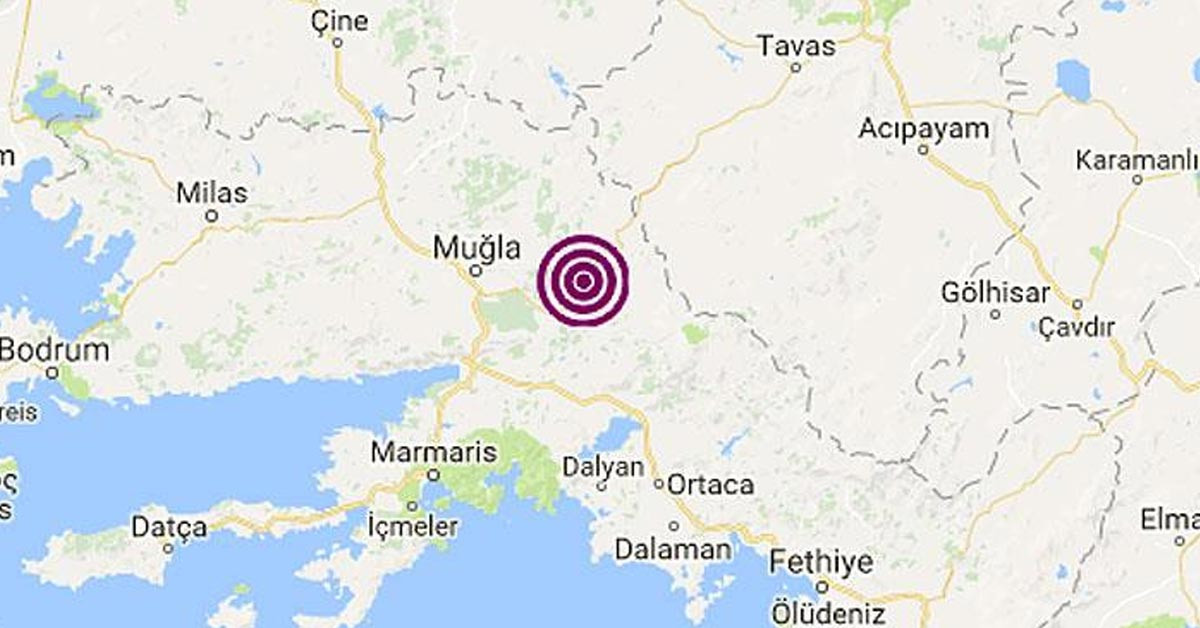 Muğla'da deprem paniği